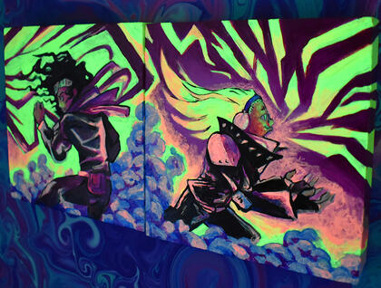 Glow in the Dark Painting MHA